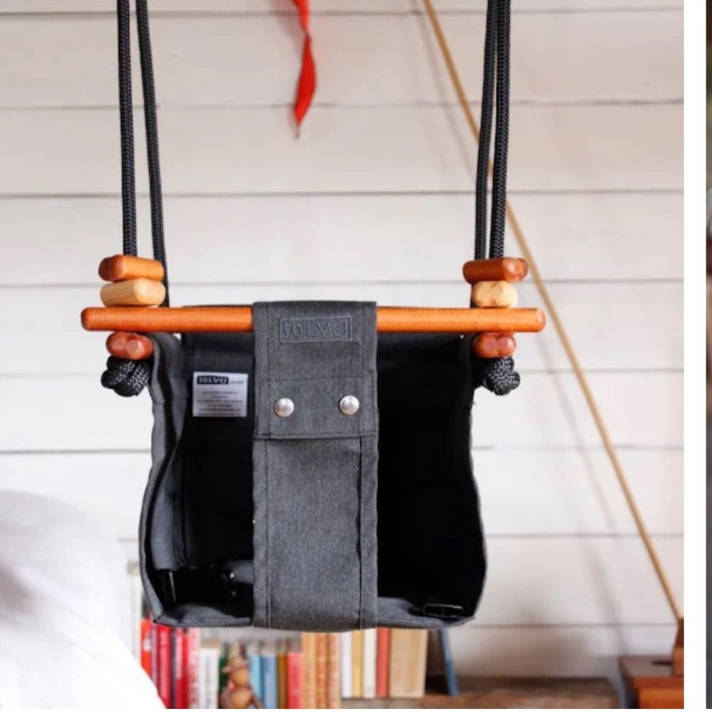 SOLVEJ Grey Baby Swing, in great shape
